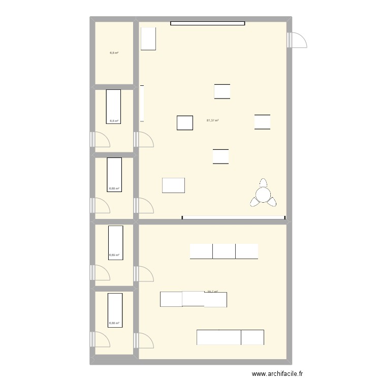 dix_ans. Plan de 7 pièces et 171 m2