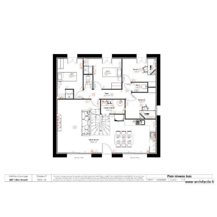 PLAN CENON . Plan de 0 pièce et 0 m2