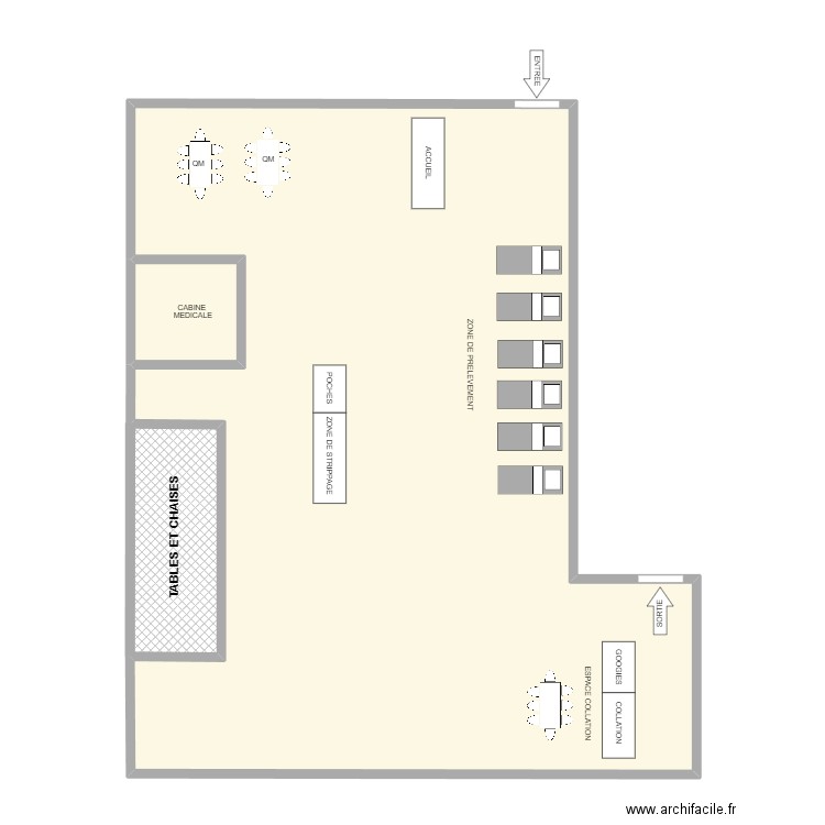 THALES ALENIA SPACE. Plan de 3 pièces et 120 m2