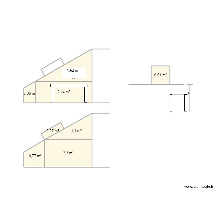 Verriere. Plan de 8 pièces et 9 m2