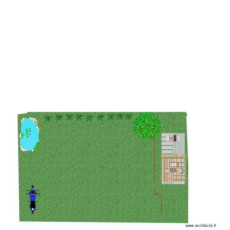 Jardin. Plan de 0 pièce et 0 m2