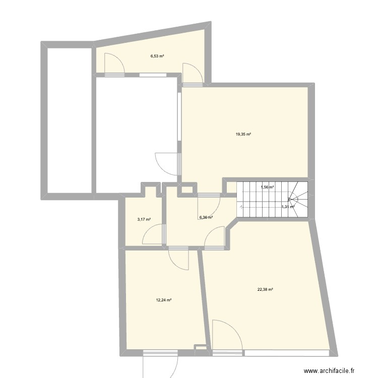 RDC IMMEUBLE PLOUBALAY ACTUEL. Plan de 10 pièces et 73 m2