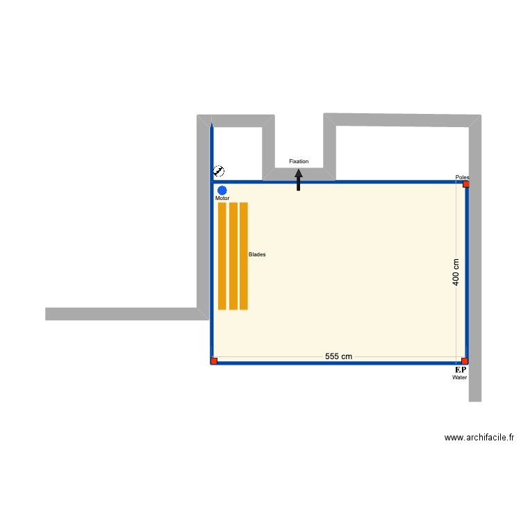 tomas. Plan de 1 pièce et 21 m2