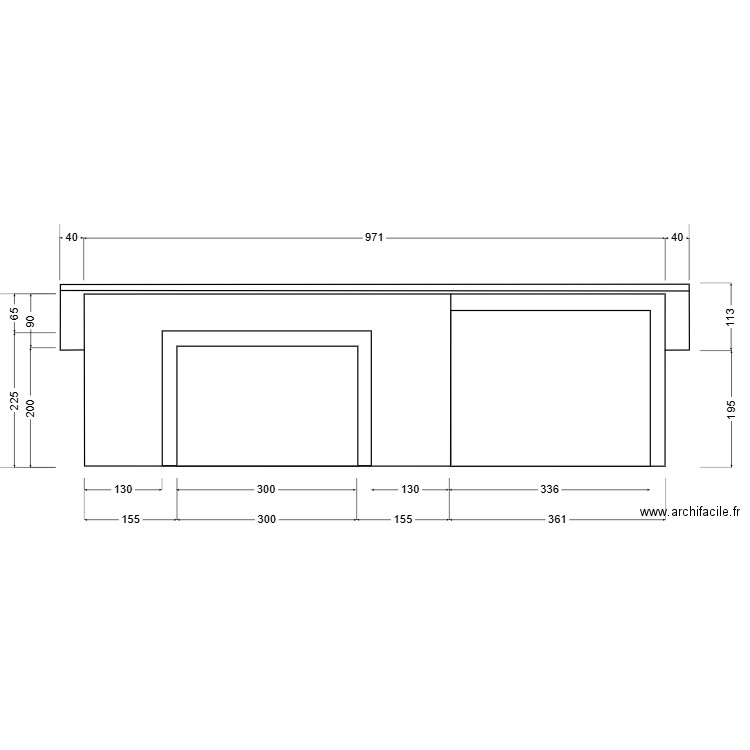 FACADE AVANT. Plan de 0 pièce et 0 m2