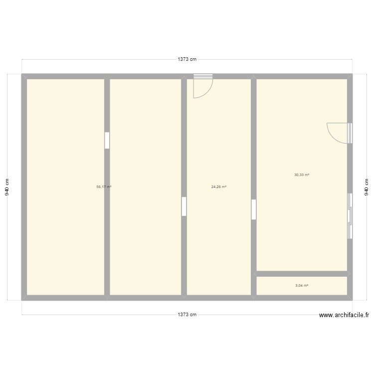 plan_st_esteve. Plan de 4 pièces et 114 m2