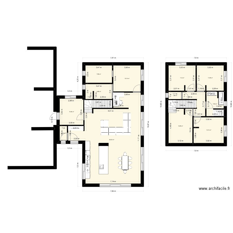 plan st jean new 2. Plan de 13 pièces et 192 m2