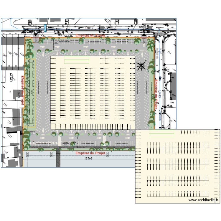 V2 ALPINE DIEPPE. Plan de 2 pièces et 2001 m2