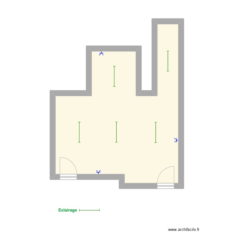 Cave 2 Servais. Plan de 1 pièce et 30 m2