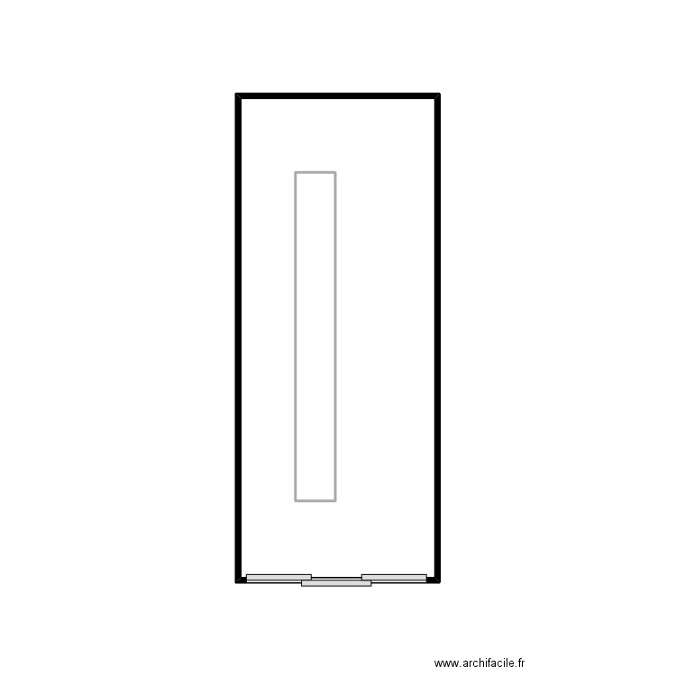 Marseille b036. Plan de 2 pièces et 12 m2