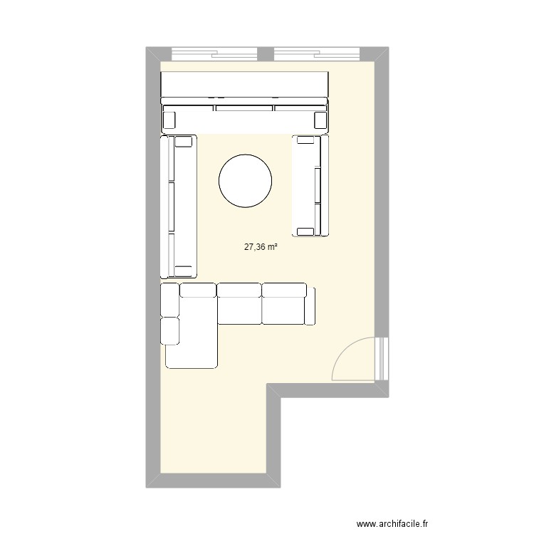 Maison Khaoula & Lilya & Julia. Plan de 1 pièce et 27 m2