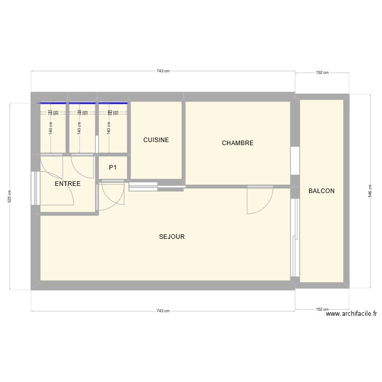 Seignosse Appt 512 rénovation B. Plan de 12 pièces et 40 m2