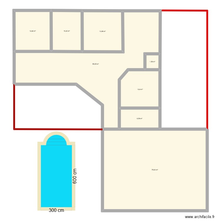 maison 12/2024. Plan de 8 pièces et 188 m2