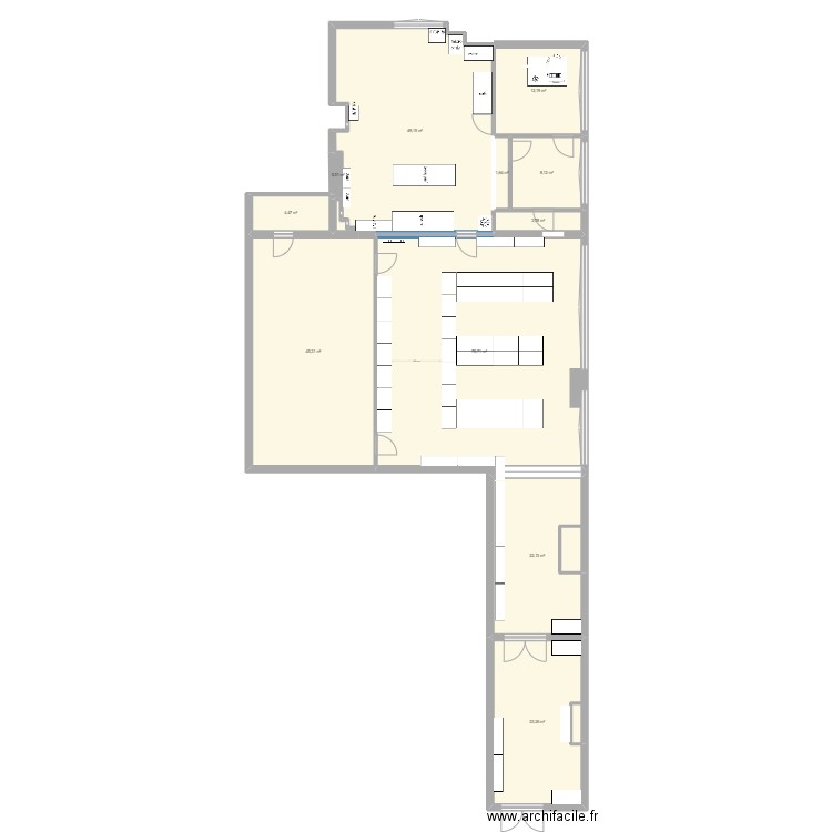 Laudinat  . Plan de 11 pièces et 245 m2