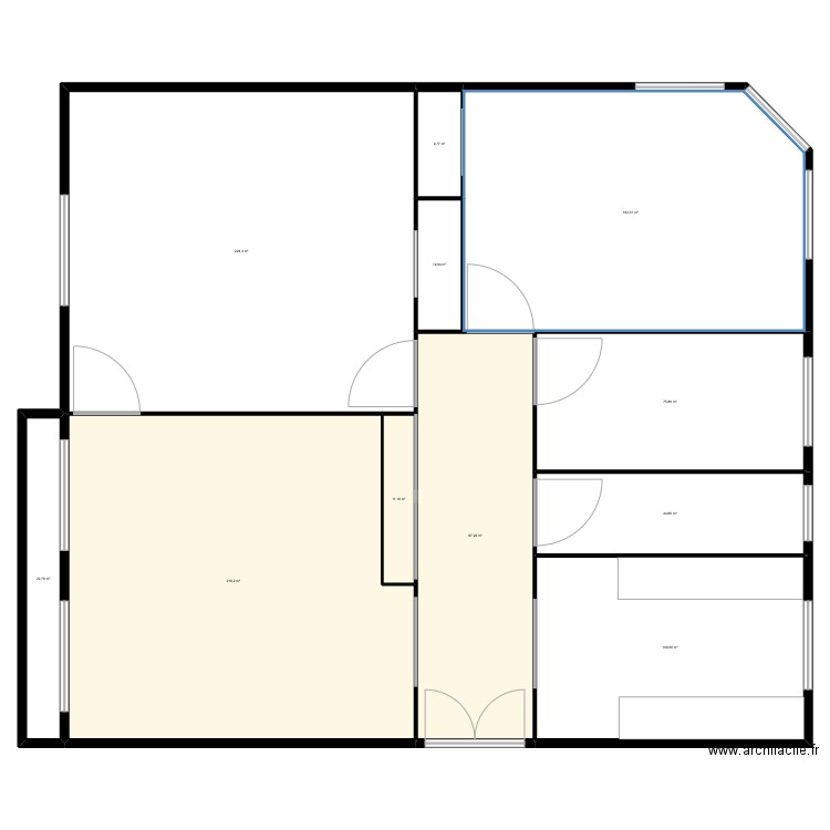 De cardenac. Plan de 11 pièces et 985 m2