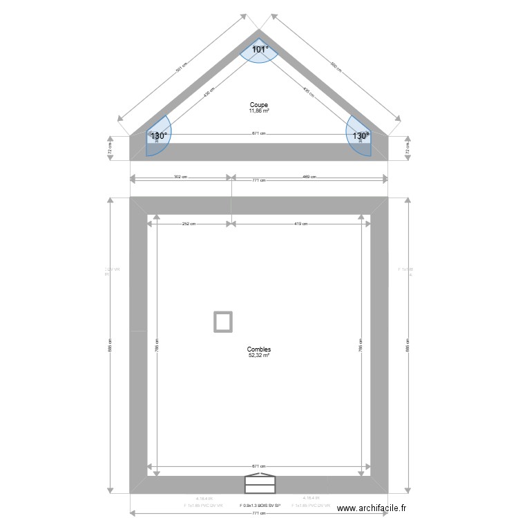 ML24015260 . Plan de 18 pièces et 159 m2