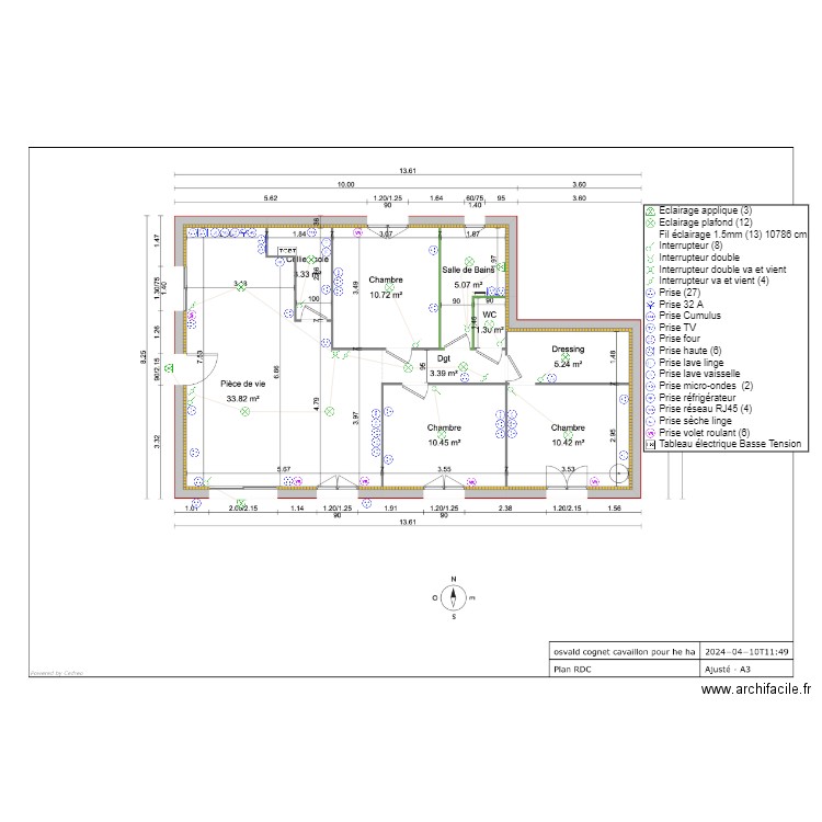 Villa bâti maison. Plan de 0 pièce et 0 m2