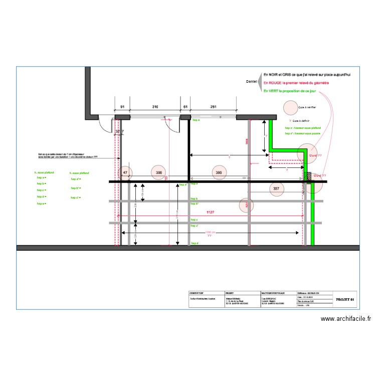 Ste Maxime cotation en plan 2. Plan de 0 pièce et 0 m2