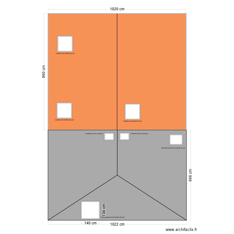 JARVILLE_PLAN_TOITURE_PROJET. Plan de 0 pièce et 0 m2