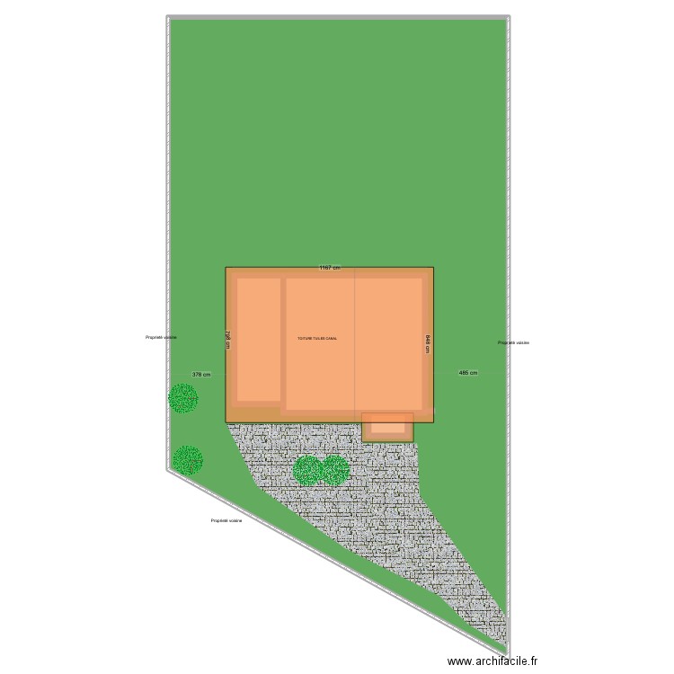 plan de masse 2. Plan de 4 pièces et 747 m2