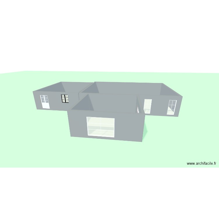 MAISON1. Plan de 3 pièces et 186 m2