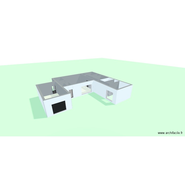 Plan Grave. Plan de 5 pièces et 131 m2