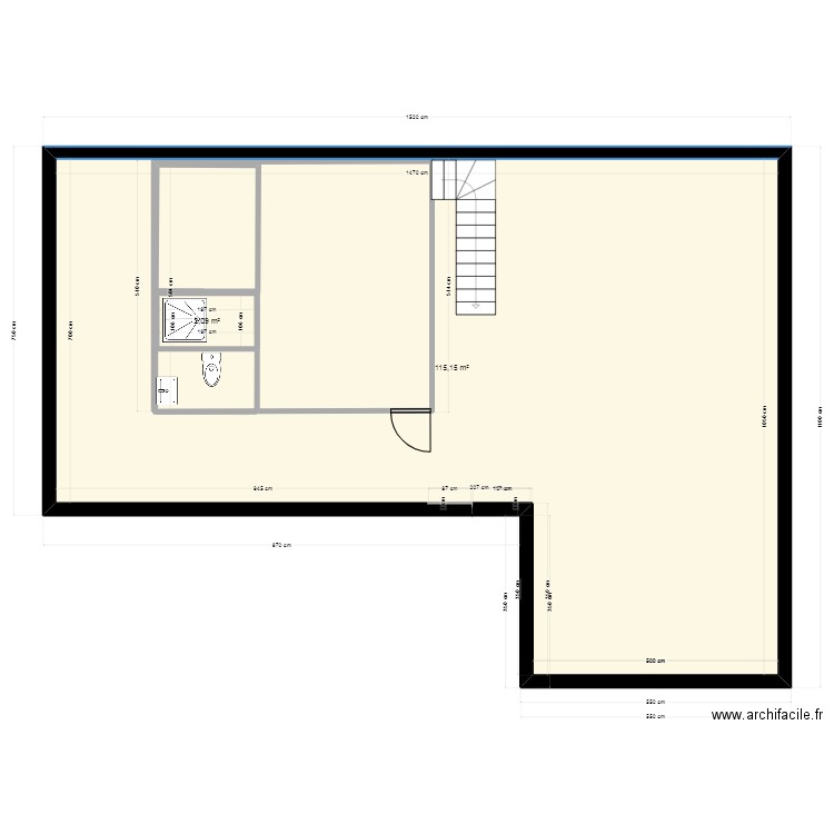 maison camp ETG - 03 01 2025. Plan de 2 pièces et 122 m2