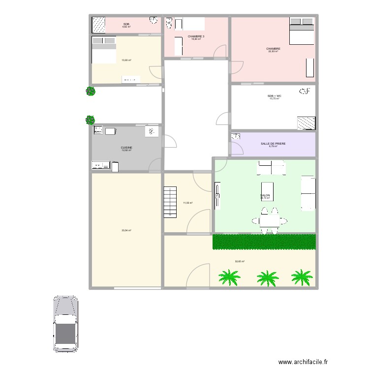 MAISON cyr. Plan de 11 pièces et 198 m2