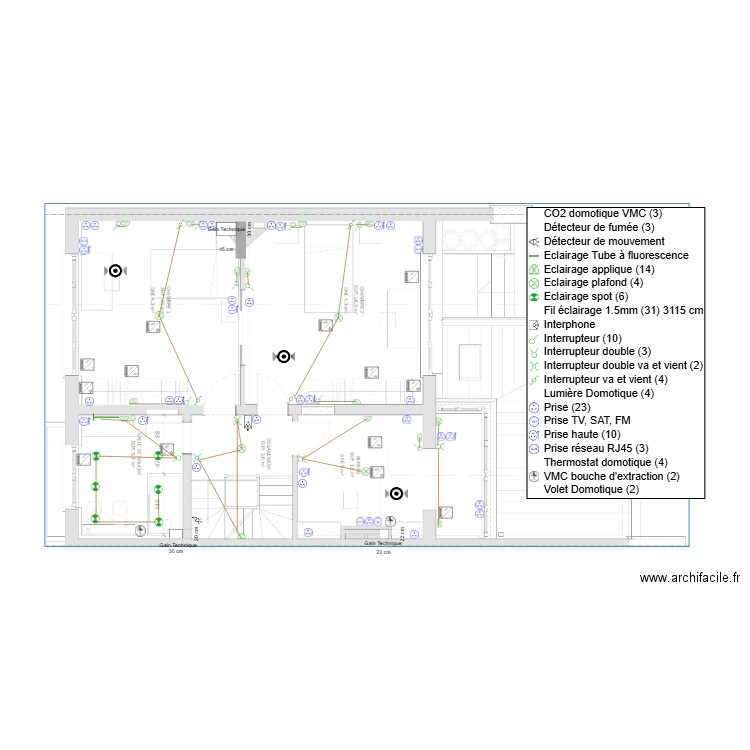 chambres étage. Plan de 0 pièce et 0 m2