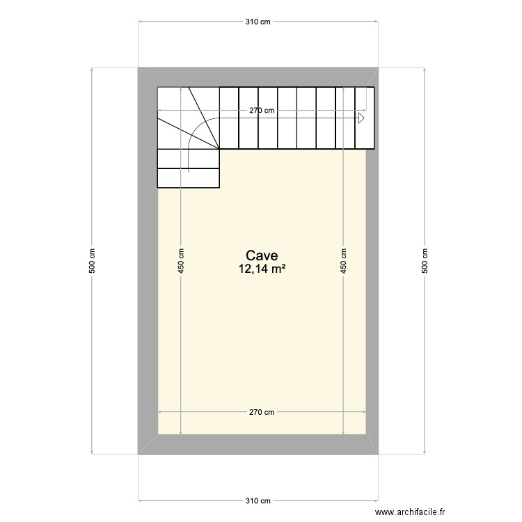 ROUSSART v01. Plan de 14 pièces et 143 m2