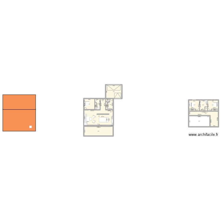 maison. Plan de 17 pièces et 279 m2