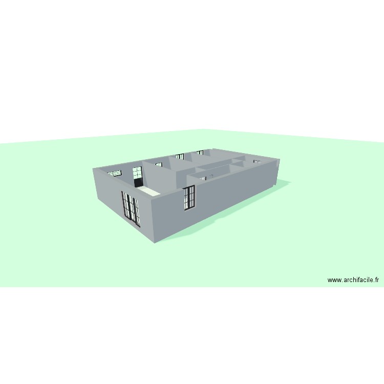 maison 1. Plan de 7 pièces et 104 m2