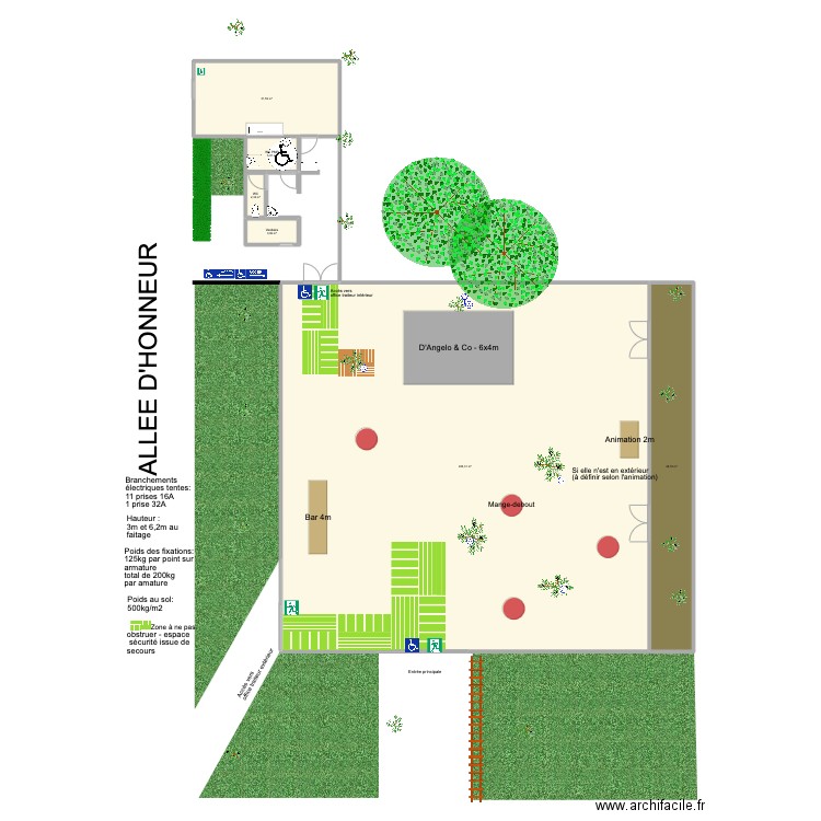 CGPE . Plan de 6 pièces et 489 m2