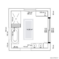 Plan agencement version 2 Salle de bain Deauville