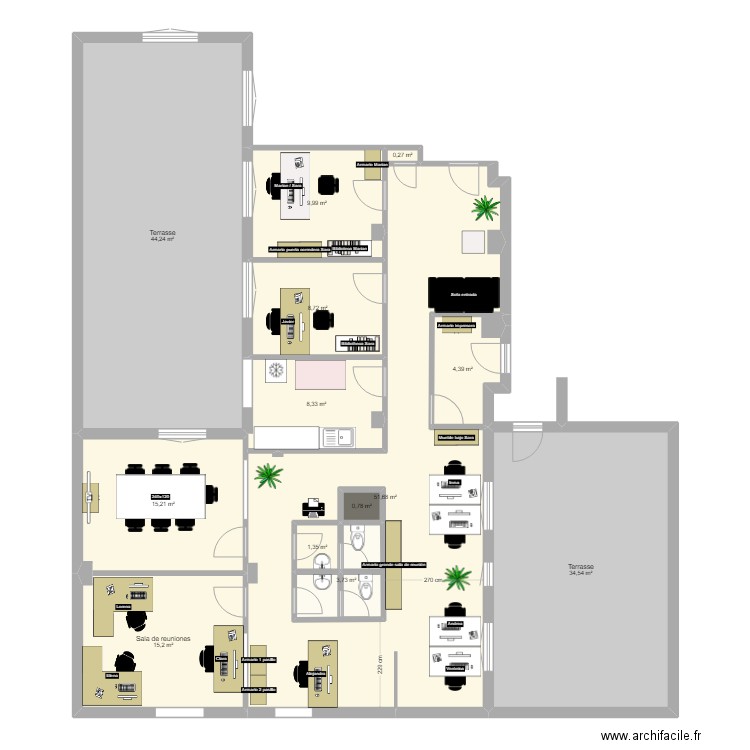 Ayala, 13 1º Izq. Propuesta 202410. Plan de 13 pièces et 206 m2