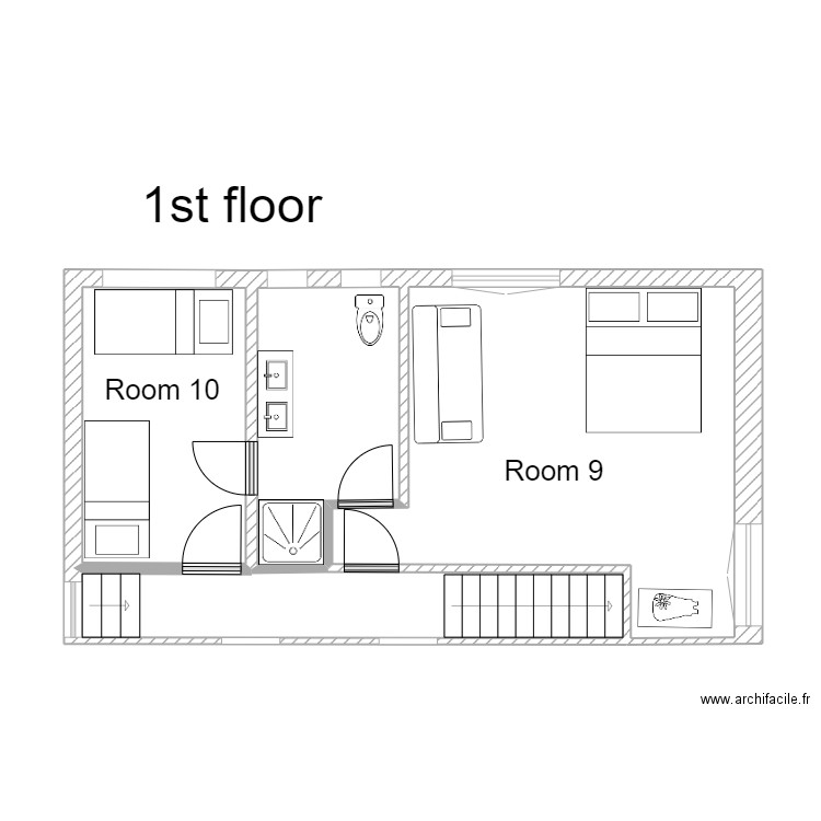 Plans croquis 2024 partie 4. Plan de 4 pièces et 41 m2