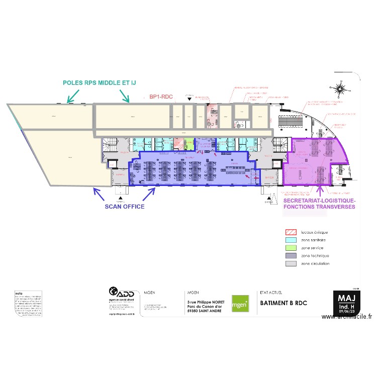 MGEN 1. Plan de 11 pièces et 335 m2