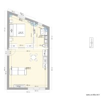 Plan Maison 40m2 avec entrée côté