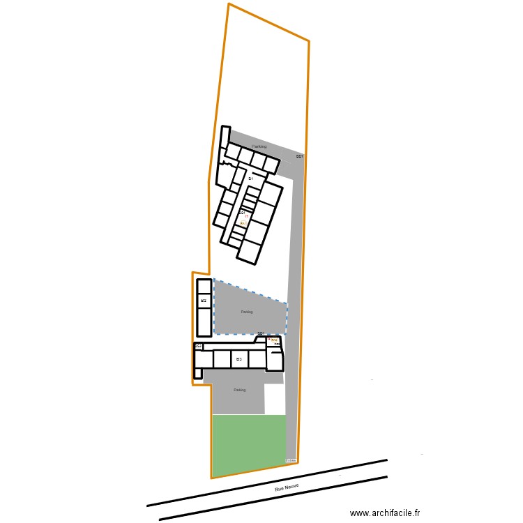 Plan général Athus RN. Plan de 17 pièces et 576 m2