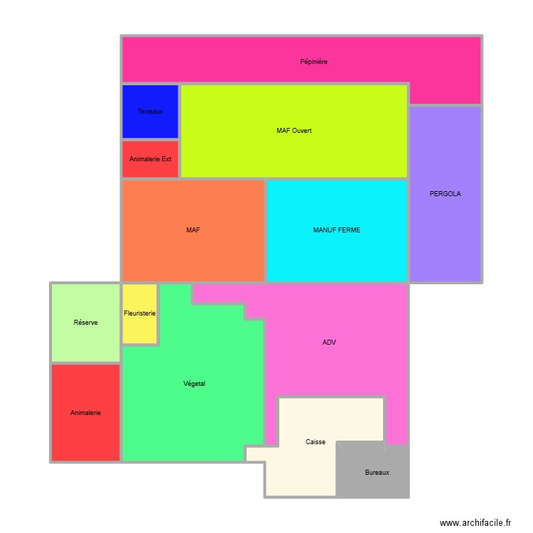 plan JARDILAND . Plan de 14 pièces et 119 m2