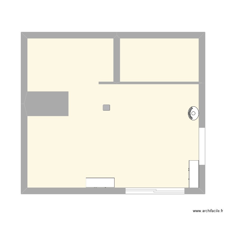 montbonnot salon. Plan de 2 pièces et 42 m2