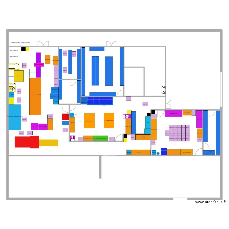 projet  233. Plan de 8 pièces et 320 m2