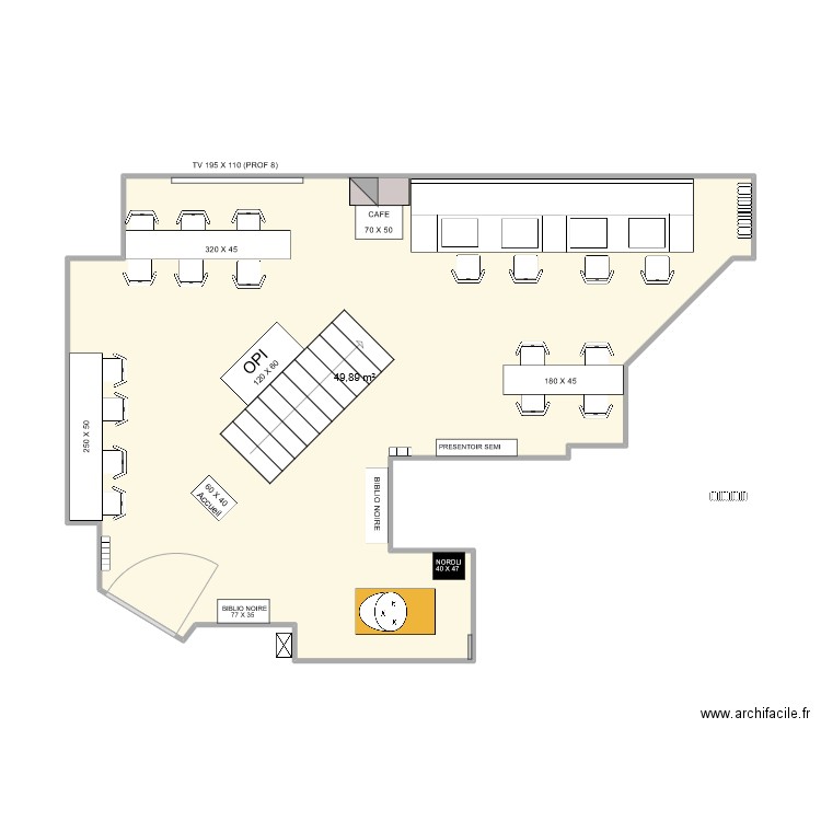 NB5 2024 DEFINITF. Plan de 1 pièce et 50 m2