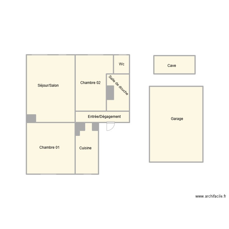 761300114. Plan de 14 pièces et 22 m2