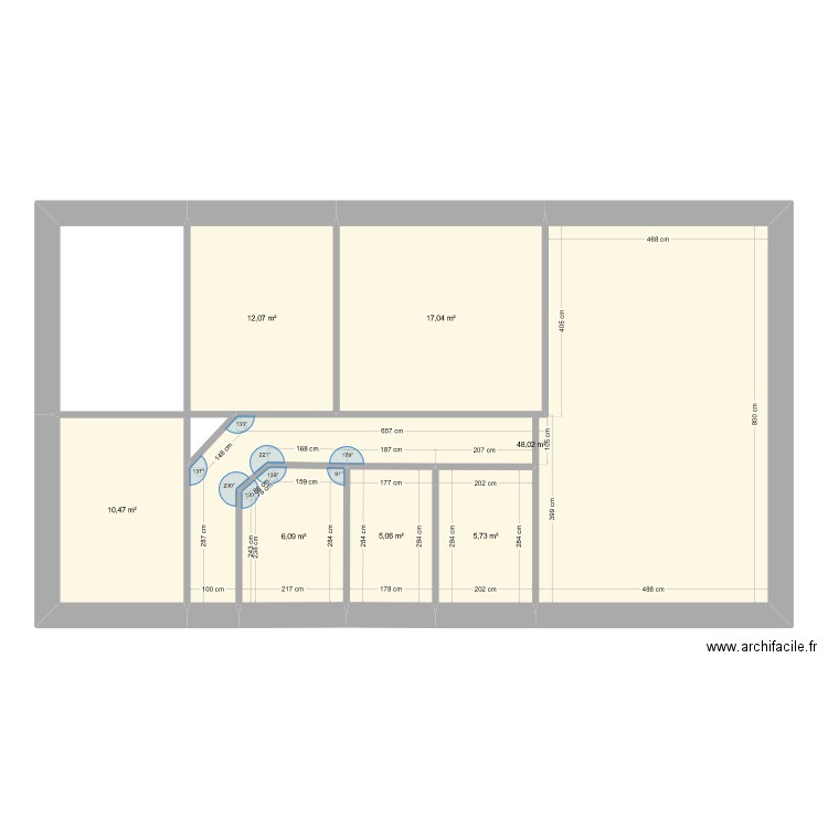 maison v1. Plan de 7 pièces et 104 m2