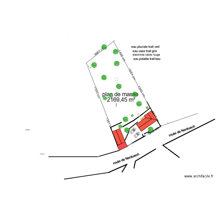 plan de masse9. Plan de 2 pièces et 128 m2