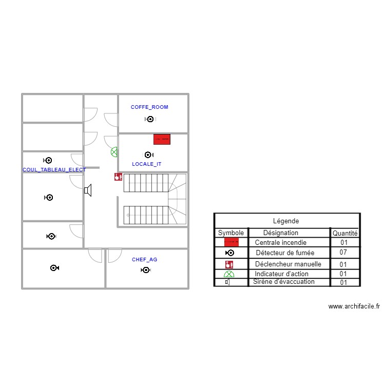 MBO ETG R. Plan de 10 pièces et 63 m2