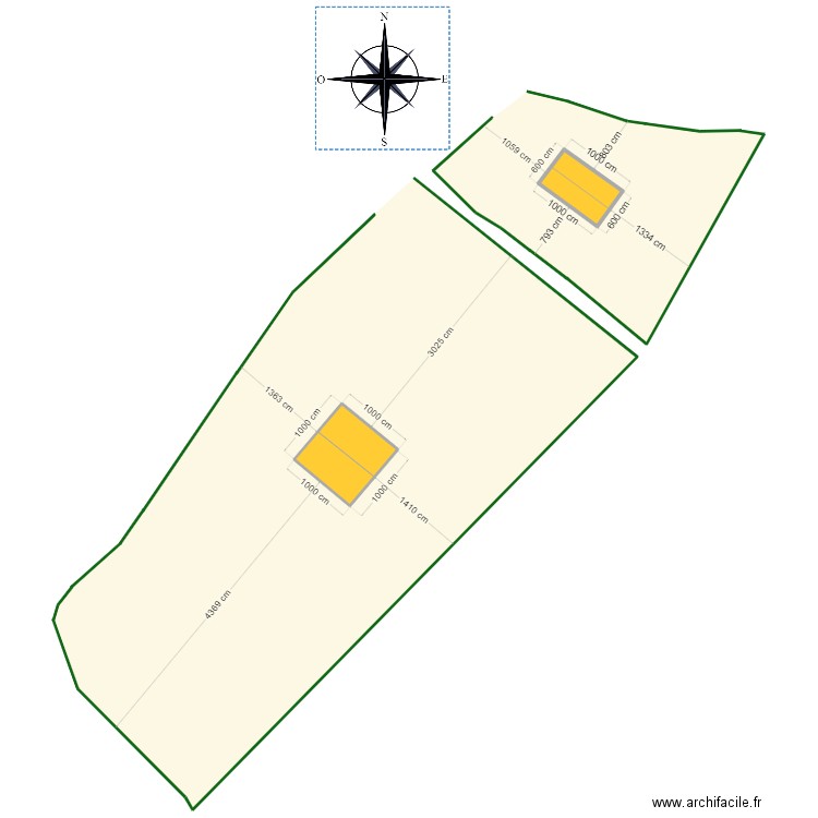 PLAN MAMAN. Plan de 2 pièces et 153 m2