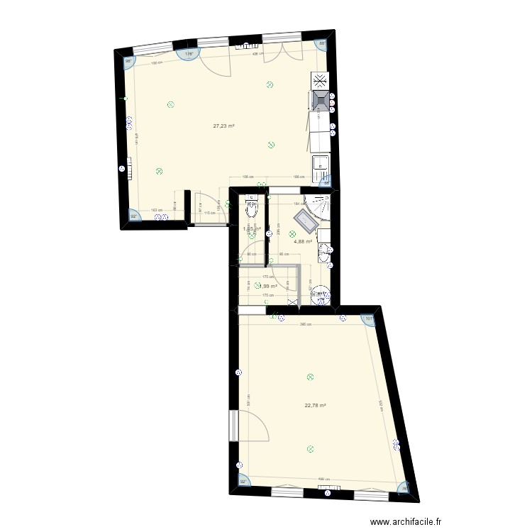 Tomlinson plan final elec. Plan de 5 pièces et 59 m2