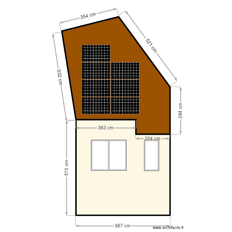 PALCZEWSKI VINCENT. Plan de 2 pièces et 61 m2