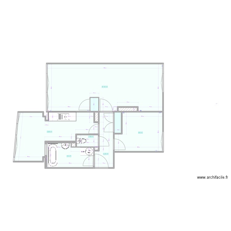 La Casa Del Pilioux v2. Plan de 12 pièces et 63 m2